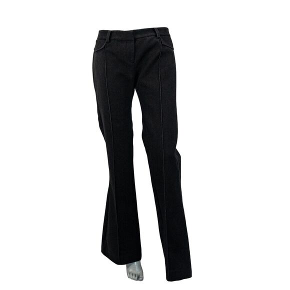 DION LEE Women's Flare Leg Black Pants in size 6 - Picture 1 of 10